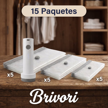 Brivori™ - Kit de Bolsas al Vacío para Viaje