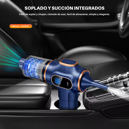 AEROVEX™ Aspiradora compacta para coche con turbocompresor