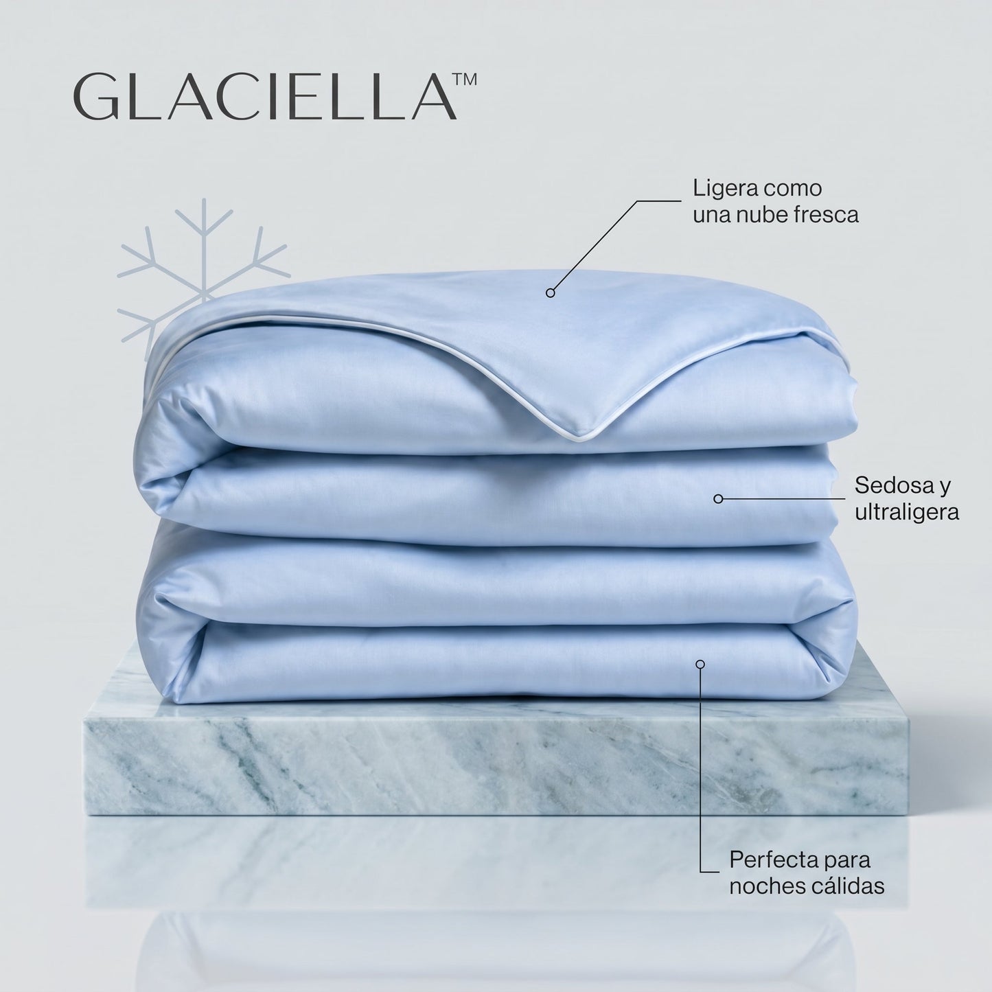 GLACIELLA™ - Edredón refrescante de seda helada