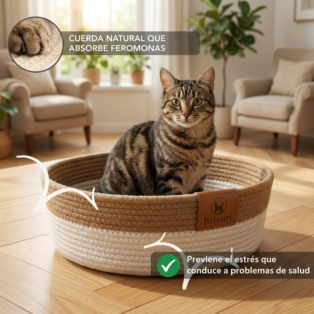 Brivori™ - Cesta Instintiva para Gatos de Interior