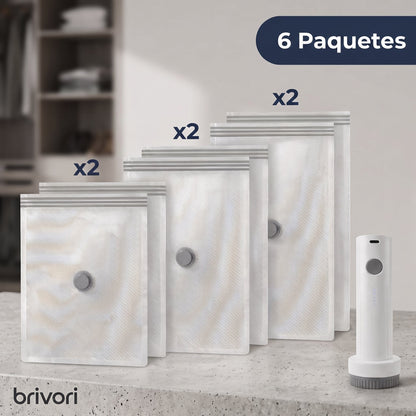 Brivori™ - Kit de Bolsas al Vacío para Viaje