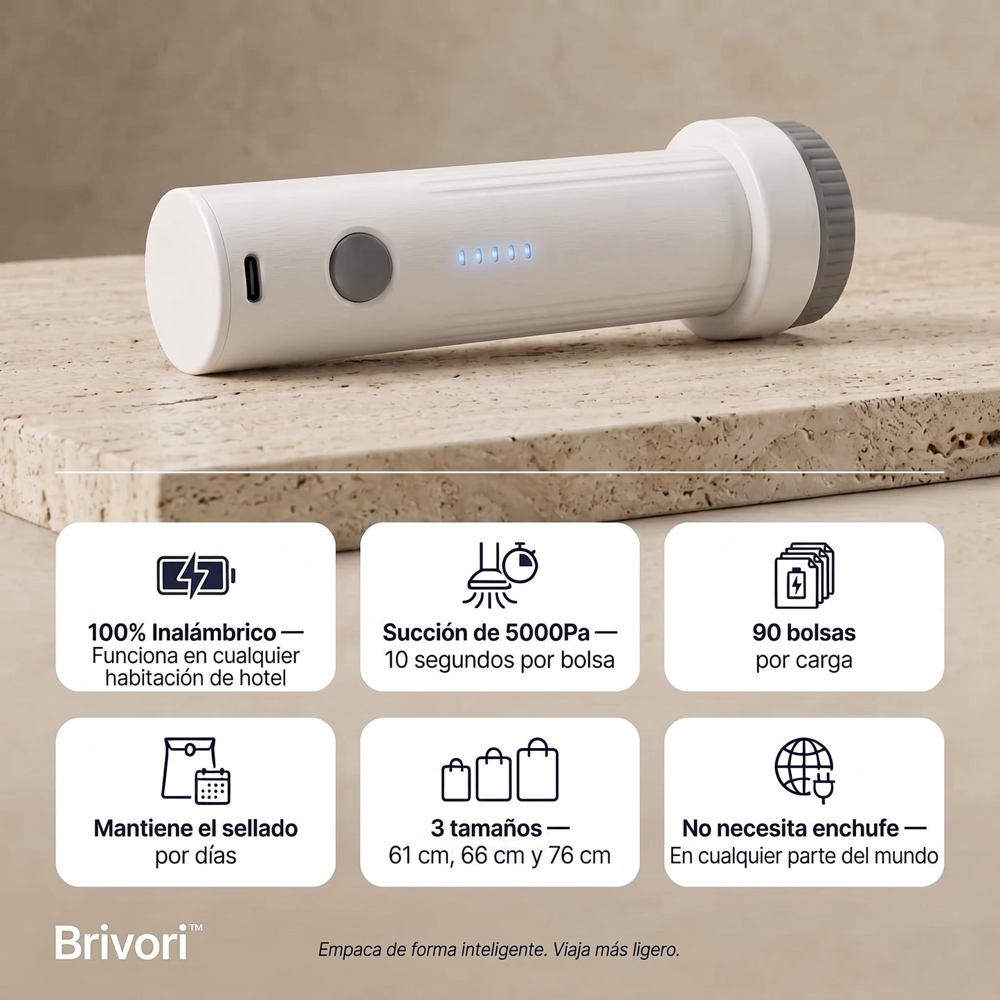 Brivori™ - Kit de Bolsas al Vacío para Viaje