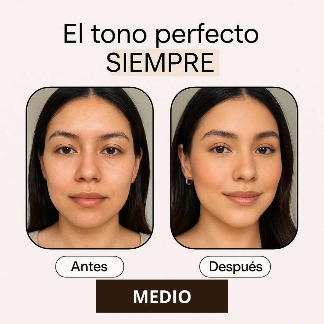 VeluSkin™ – Base inteligente con tono adaptable