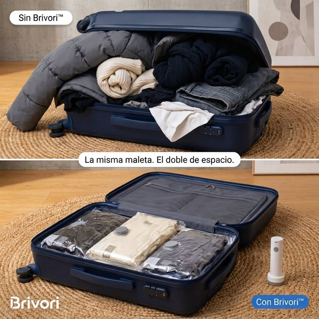 Brivori™ - Kit de Bolsas al Vacío para Viaje